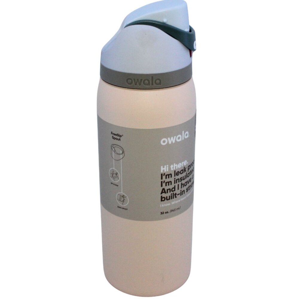 Owala 32oz FreeSip Stainless Steel Water Bottle - Cream